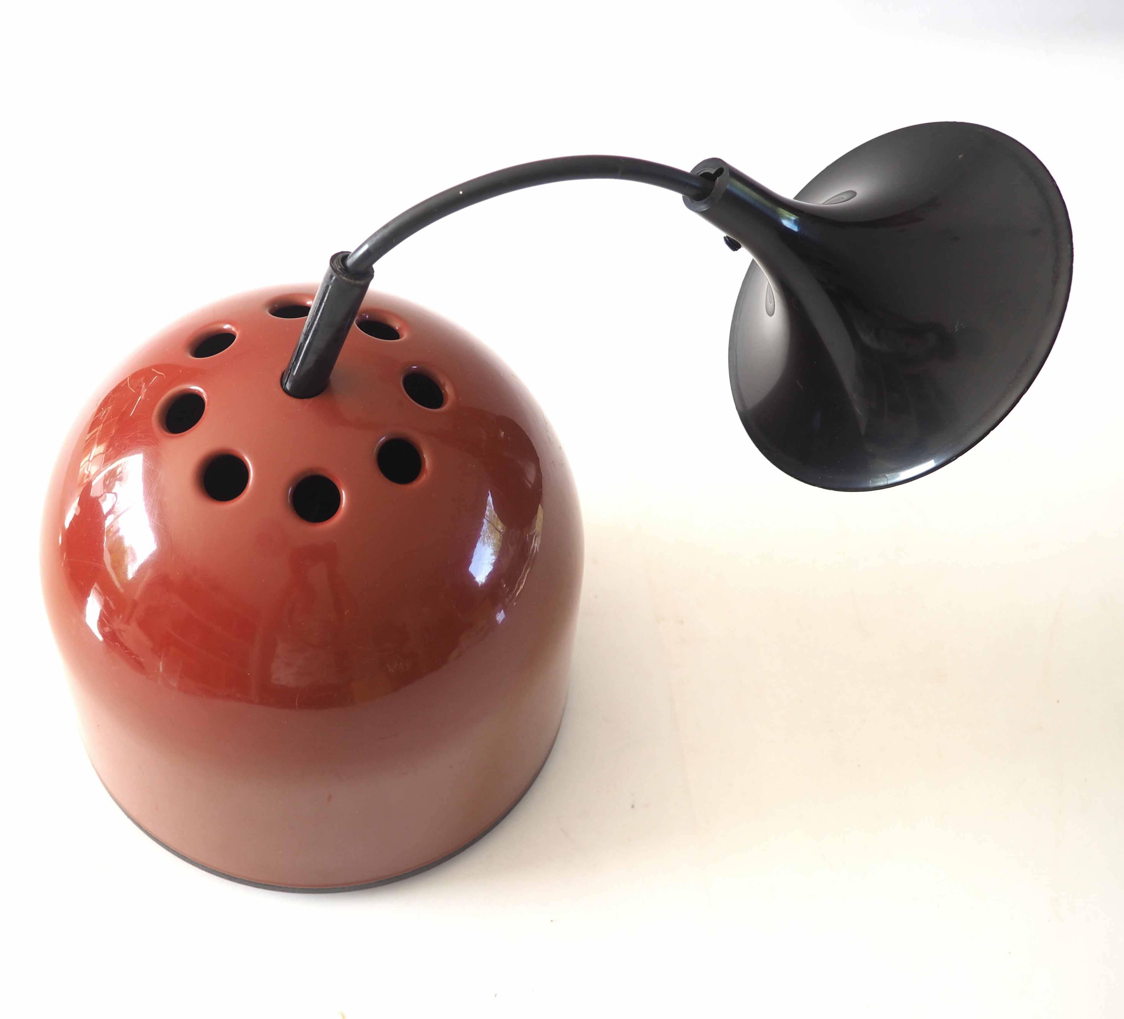 Lita pendant light for Circa terracotta metal