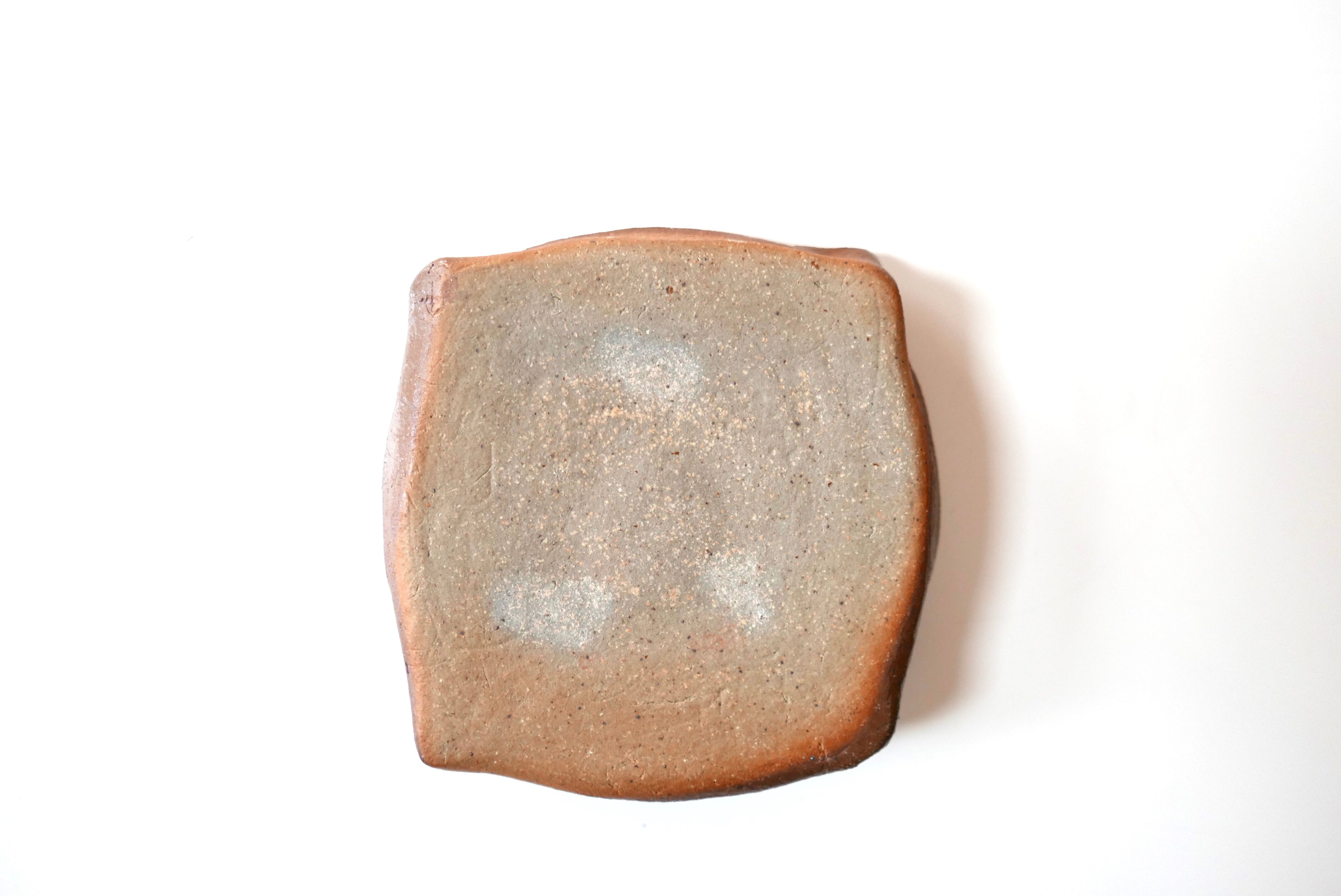 Barbara Delfosse sandstone ashtray, La Borne, 1960s