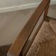 Dutch Art Deco Oak and Rush Armchair, Amsterdam School, 1920s