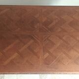 Rocaille table in carved solid oak