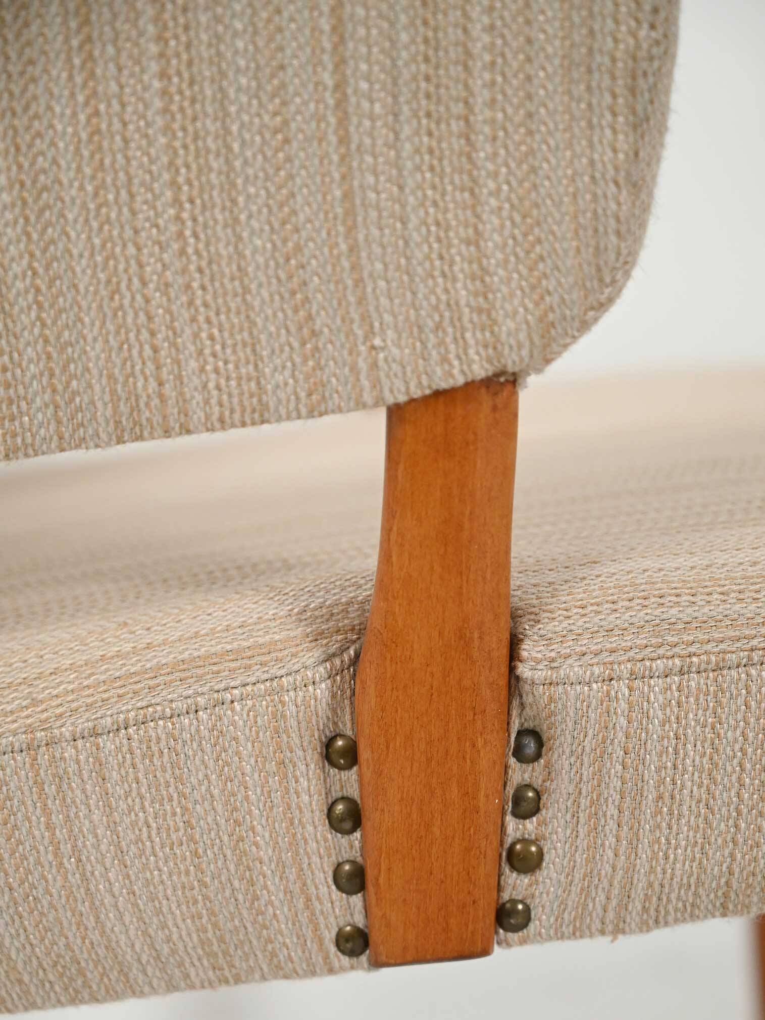 Pair of Swedish “Lata Greven” armchairs by Carl Malmsten