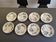 Victorian plate set by Brownfield & Sons model "Texas" England 1880