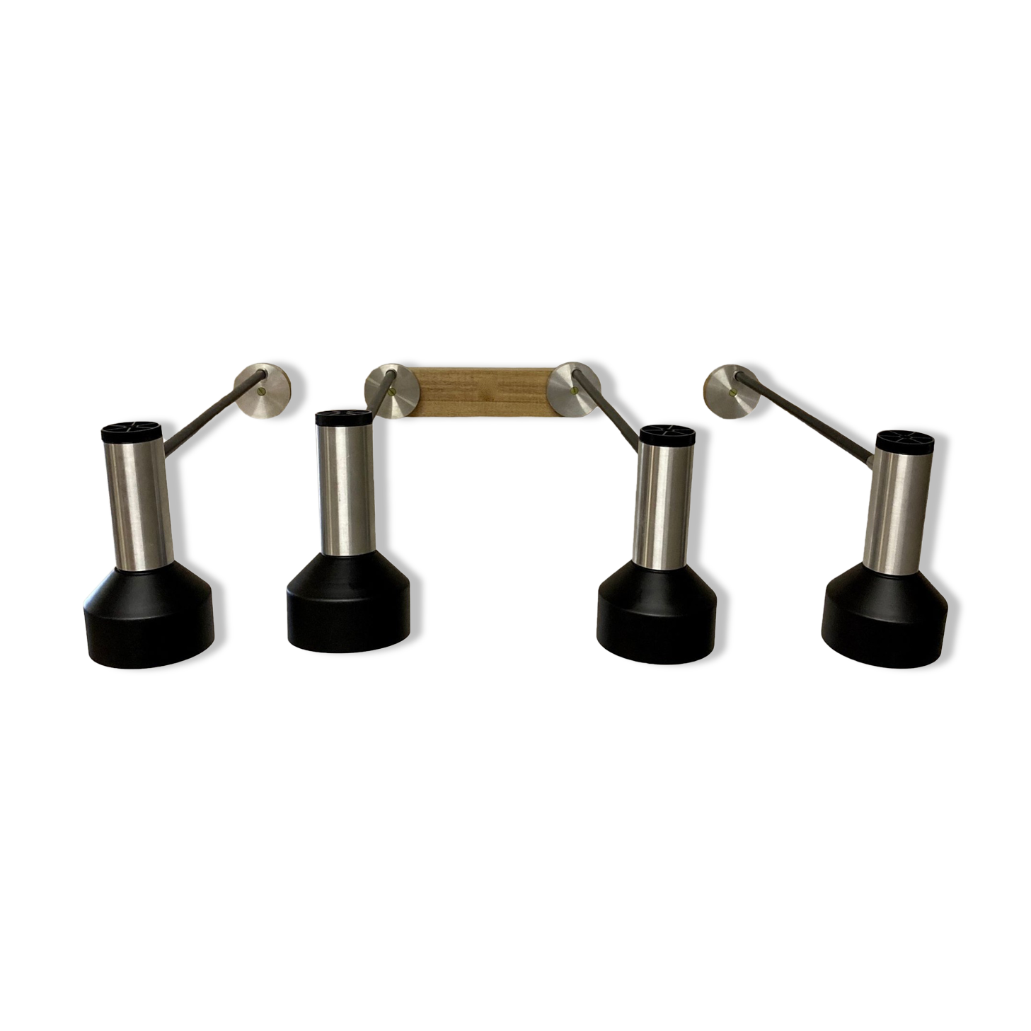 Set of 4 large wall lamps 65 cm design 1950.