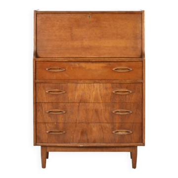 Bureau/armoire vintage en teck de style danois Jentique du milieu du sigle