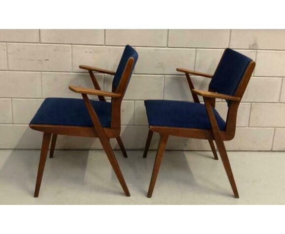 Two mid century armchairs