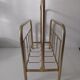 Vintage magazine holder in golden brass