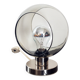 Lampe space age en chrome et verre fumé, 1970