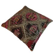Vintage turkish kilim cushion cover , 55 x 55 cm
