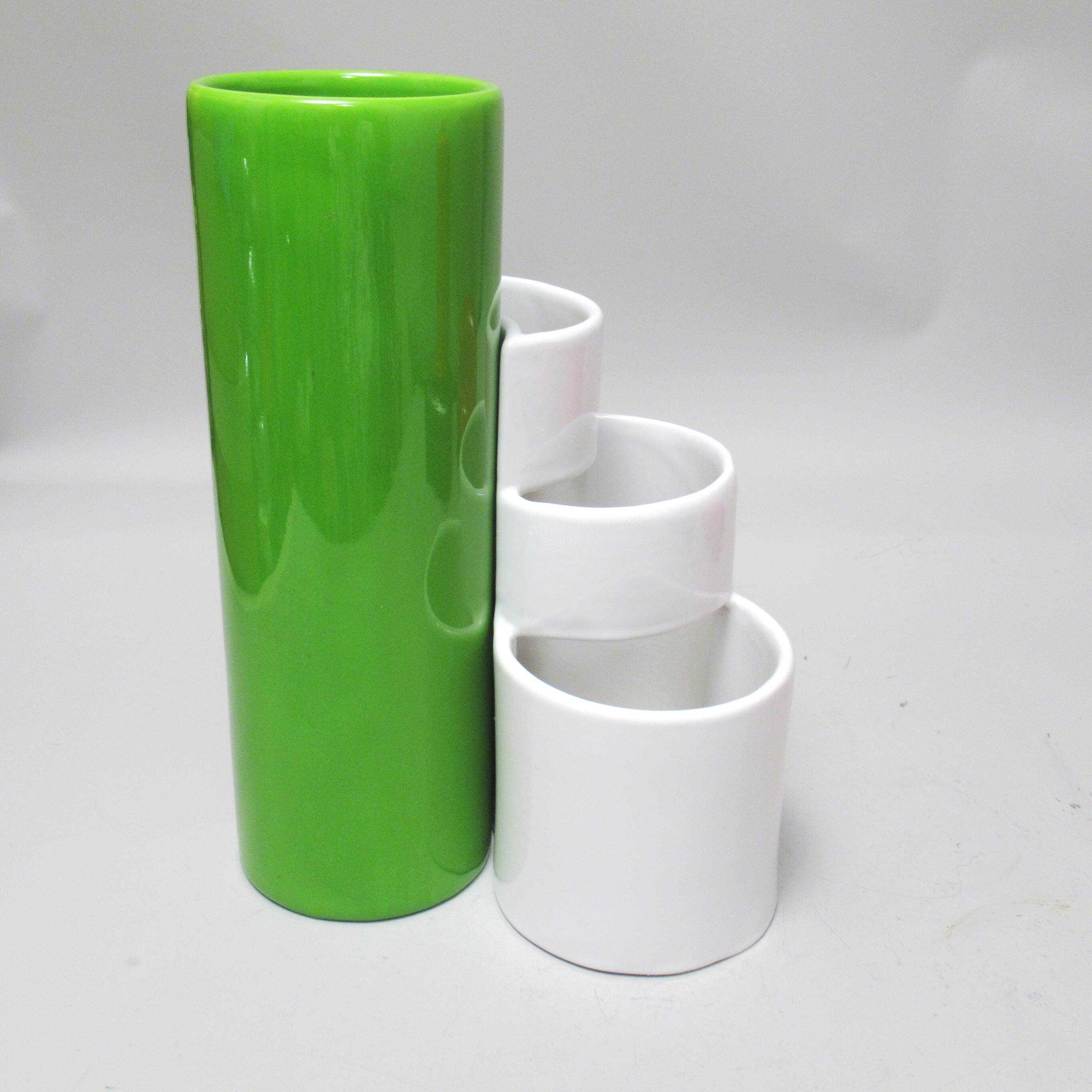 Vase Aster blanc Giotto Stoppino Fratelli Brambilla