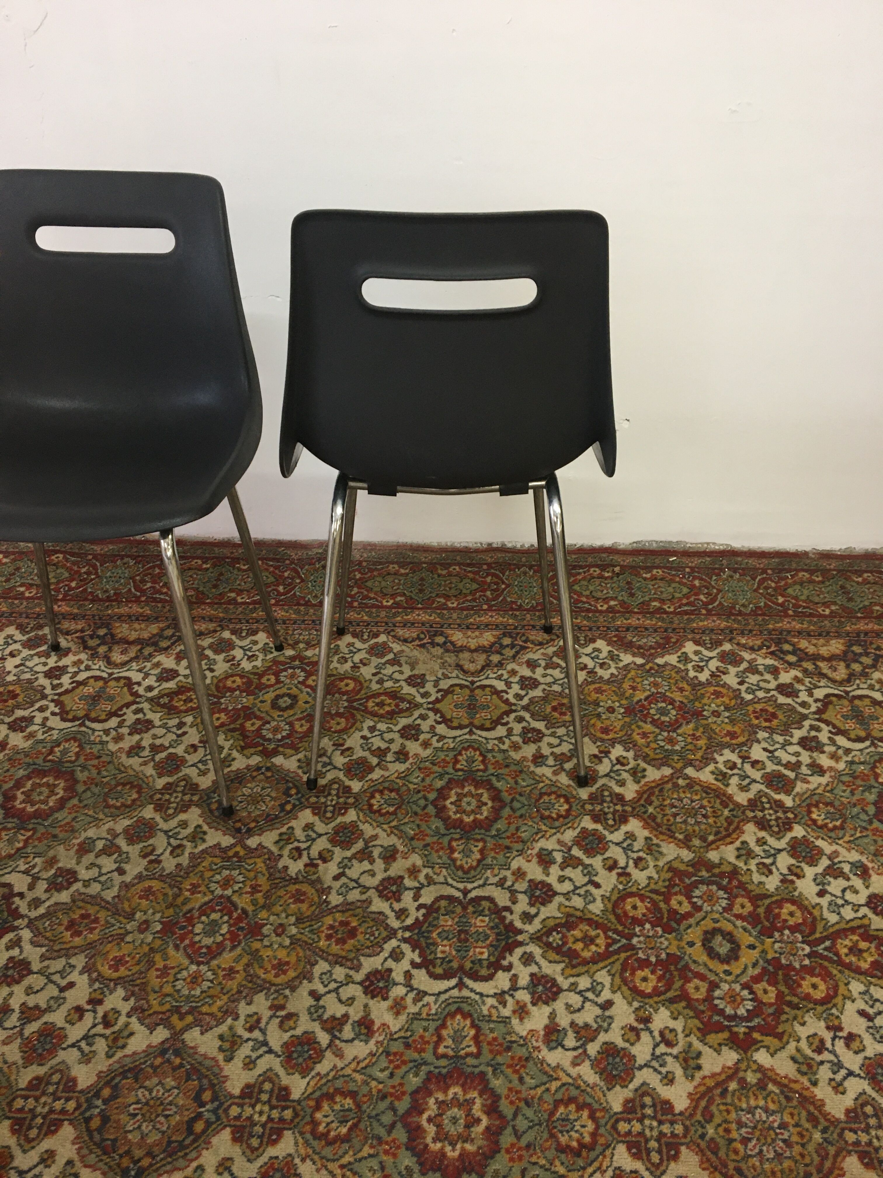 Pair of Grosfillex barrel chairs