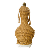 Pied de lampe en corde