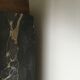 Buffet wood wood Art Deco black marble trays