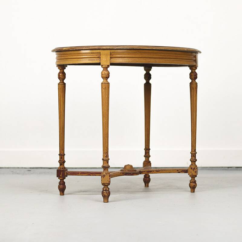 French antique painted side table