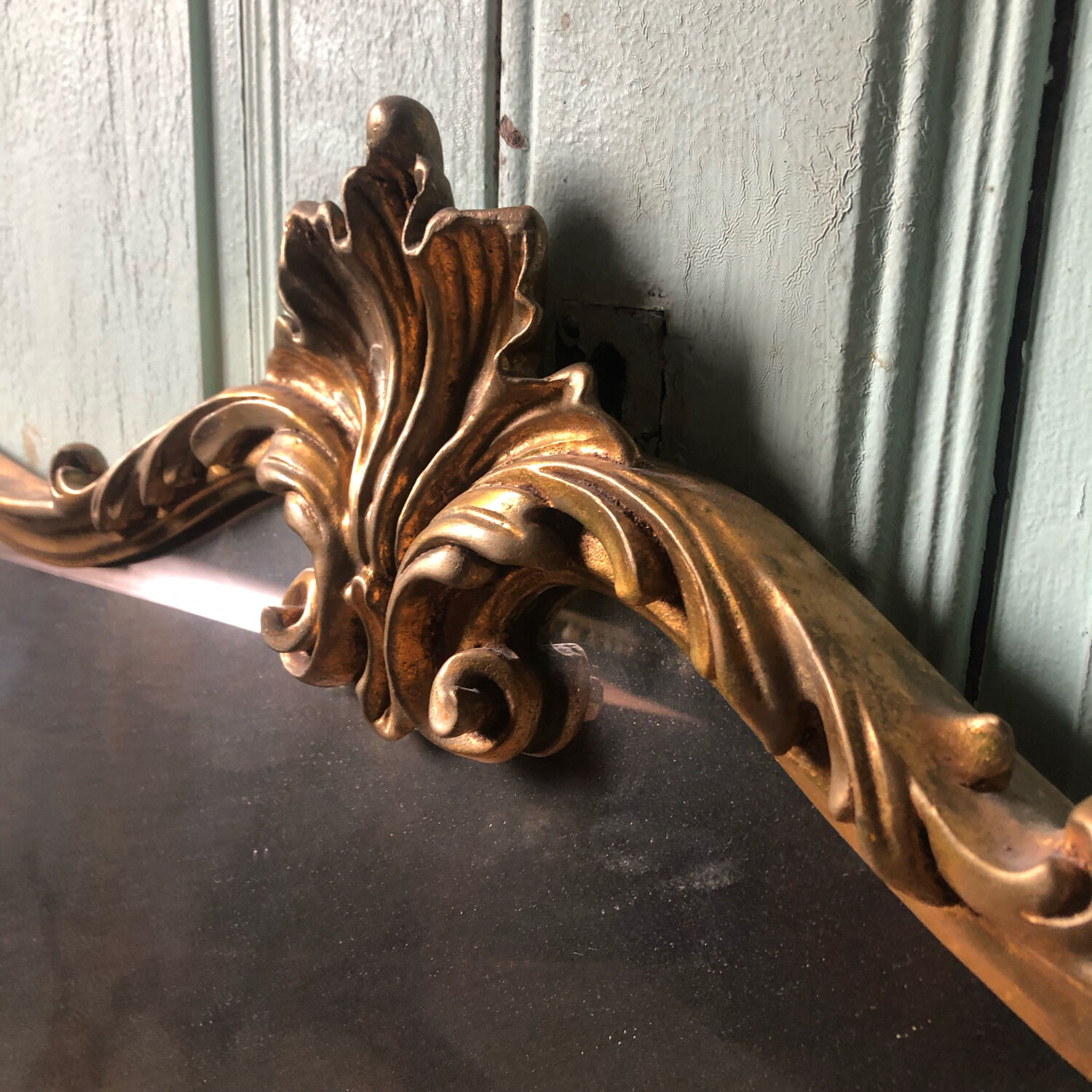 Golden vintage mirror