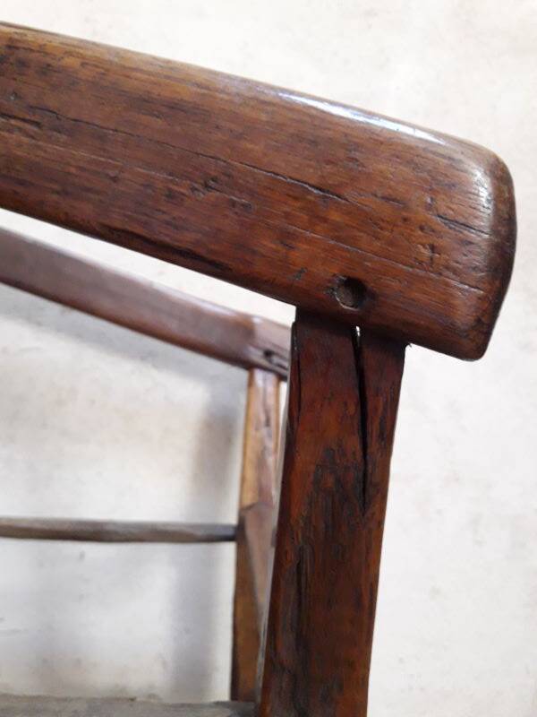 Old country folk art armchair