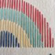 Broderie Rainbow sur papier recyclé