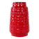 Red ceramic vase, German design, 1960s, made in West Germany