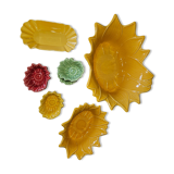 Vintage "sunflower" appolia hollow dishes
