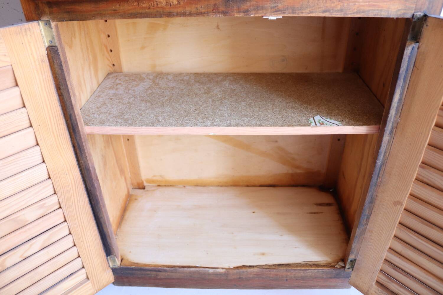 Small vintage wooden sideboard