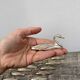 12 duck knife holders in silver metal