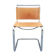 Chaise cantilever en cuir