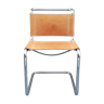 Chaise cantilever en cuir