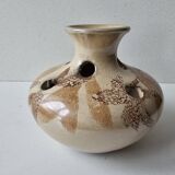 Ceramic flower vase Signed La Roue (Vallauris)