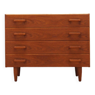 Teak chest of drawers, Danish design, 1960s, production: Denmark