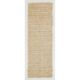 Minimalist Vintage Handknotted Ivory Tulu Runner Rug, 100% Undyed Mohair Wool
