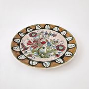 Large vintage ceramic wall dish by Elio Schiavon 1950