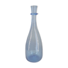Carafe verrerie de Biot en verre bullé bleuté, années 60