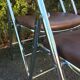 Set de 6 chaises pliantes acier et similicuir 70’s