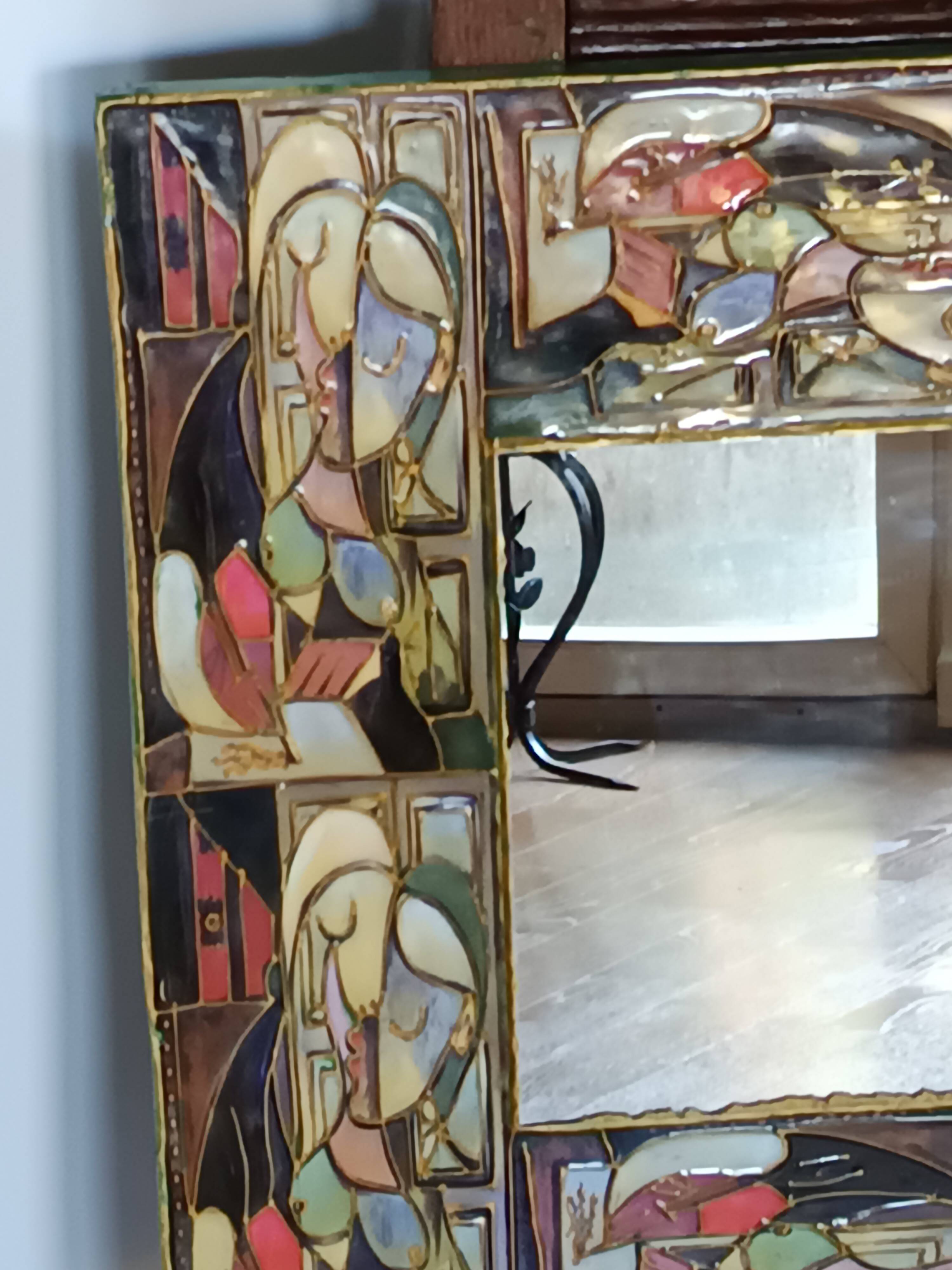 Mirror model François Lembo edition Bernard H Martin BHM Vallauris