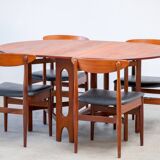Scandinavian vintage folding table 1960