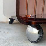 Range records or vinyl range in plexi, turtle scales effect, on wheels, 1970