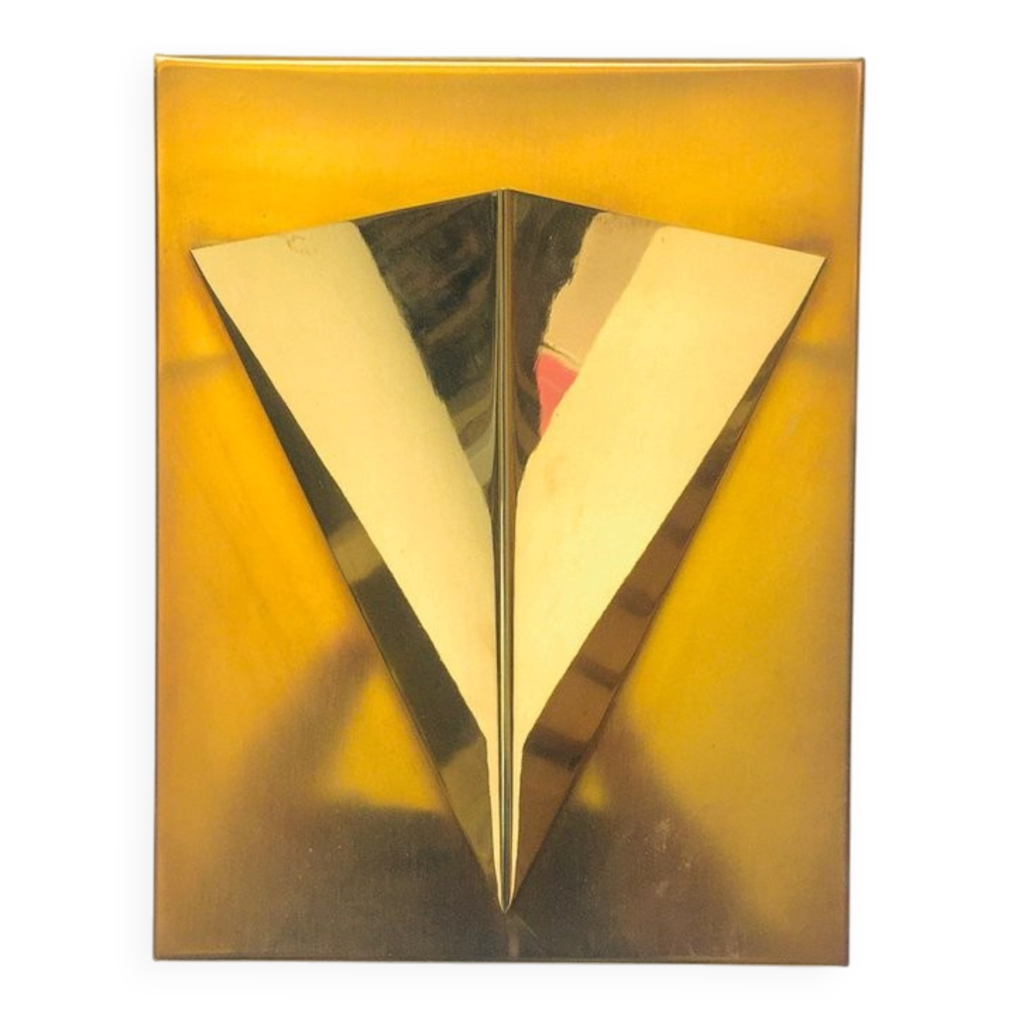 Postmodern Brass Wall Lamp Sconce from Liro, Belgium, 1980s