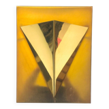 Postmodern Brass Wall Lamp Sconce from Liro, Belgium, 1980s