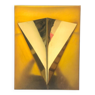 Postmodern Brass Wall Lamp Sconce from Liro, Belgium, 1980s