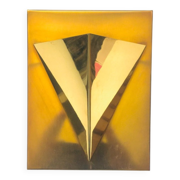 Postmodern Brass Wall Lamp Sconce from Liro, Belgium, 1980s