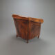 Vintage leather club chair, 1970s