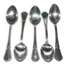 Set of 5 silver-plated mocha coffee spoons ERCUIS model VICTORIA Spatours 11cm
