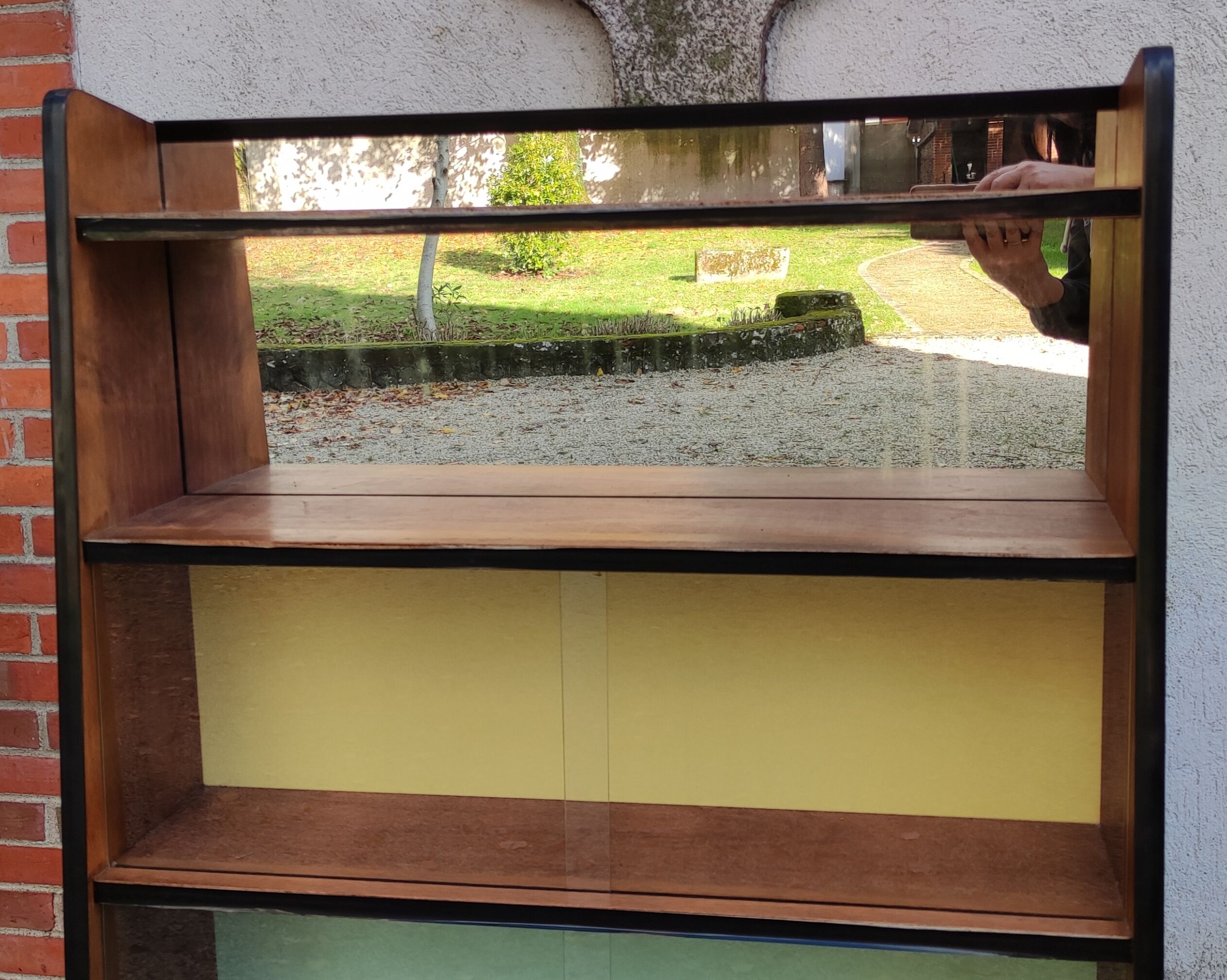 Multicolor bookcase shelf
