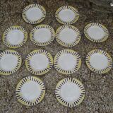 Set de 6 assiettes Digoin modèle iéna