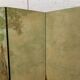 20th century three-leaf painted screen