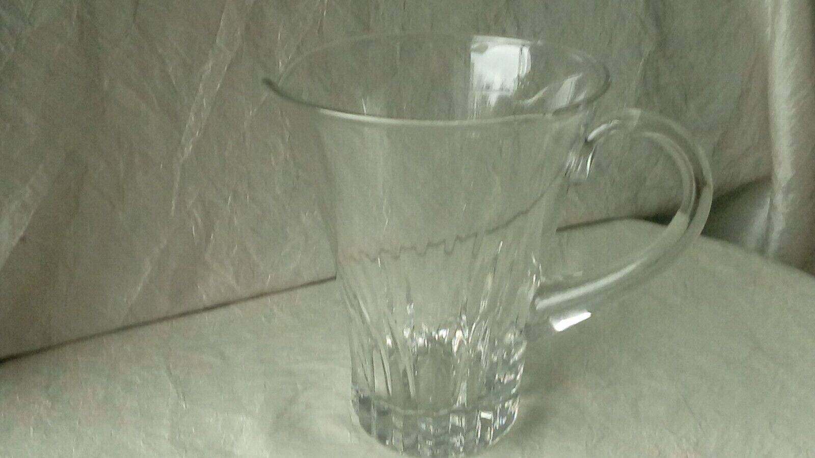 Jug pitcher carafe for water orangeade in crystal old size