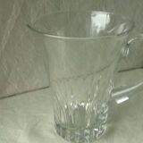 Cruche pichet carafe pour eau orangeade en cristal taille ancienne
