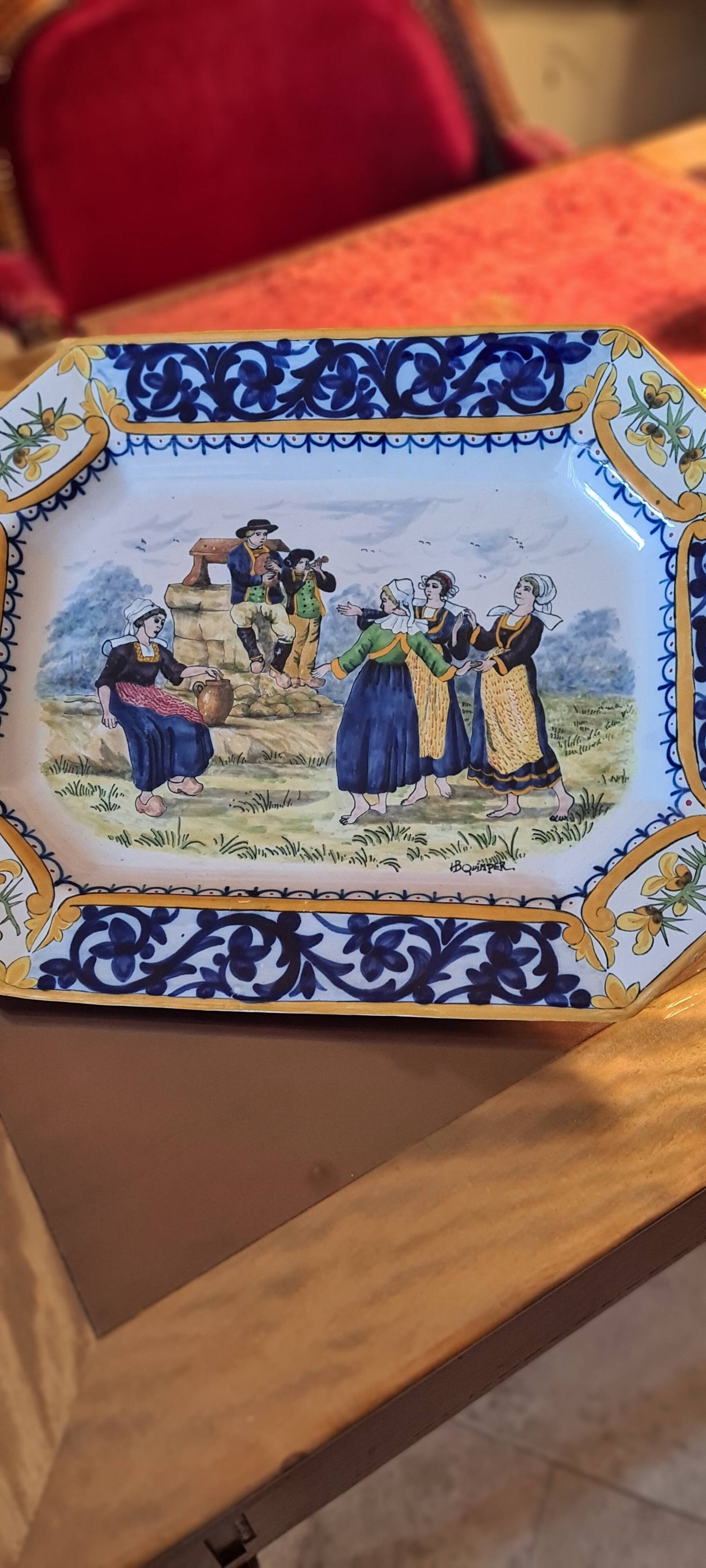 Large Breton dish