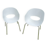2 Chaises"Orbit Large" pour Sintesi, design Cantarutti 1990