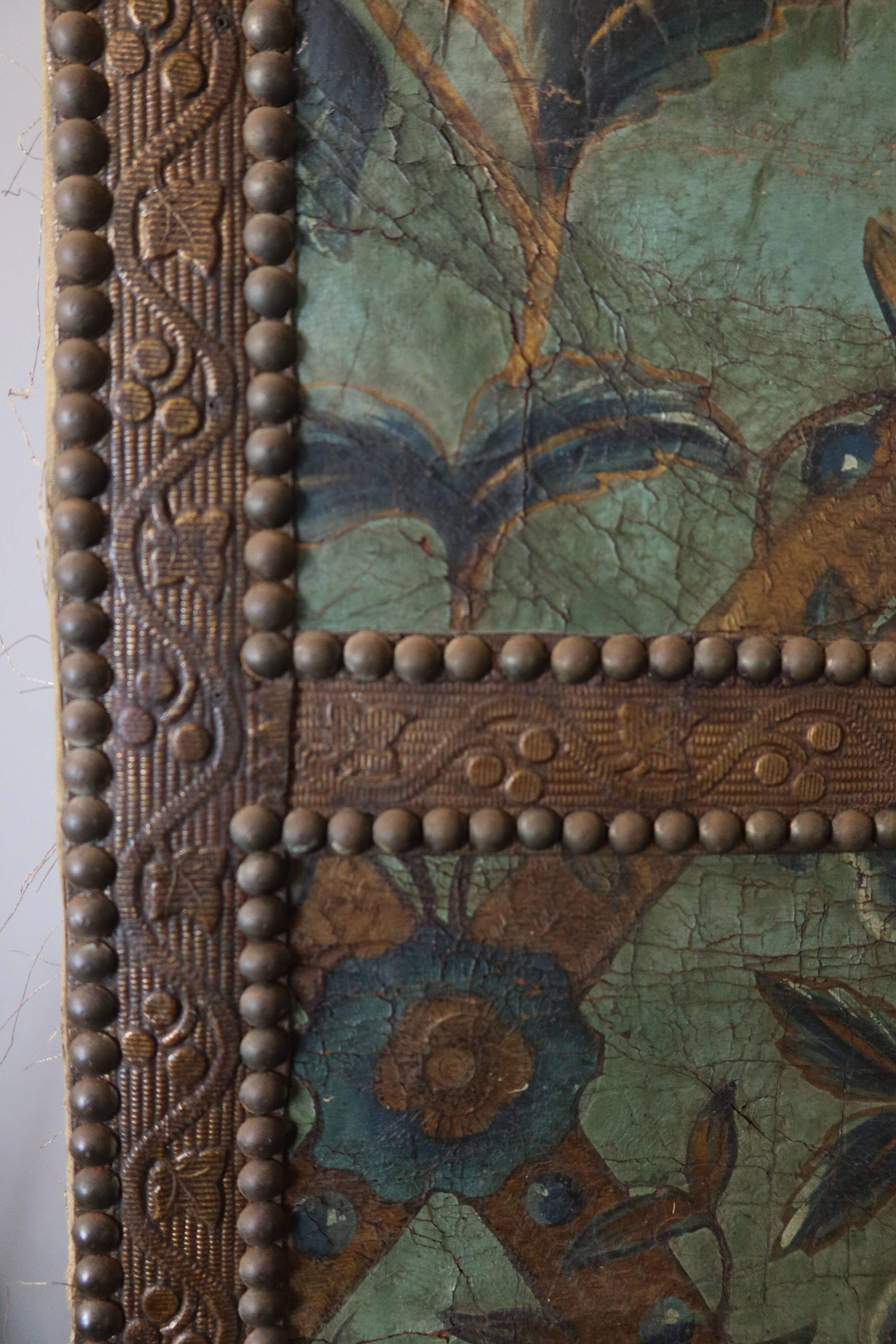 17th century Cordoba leather screen