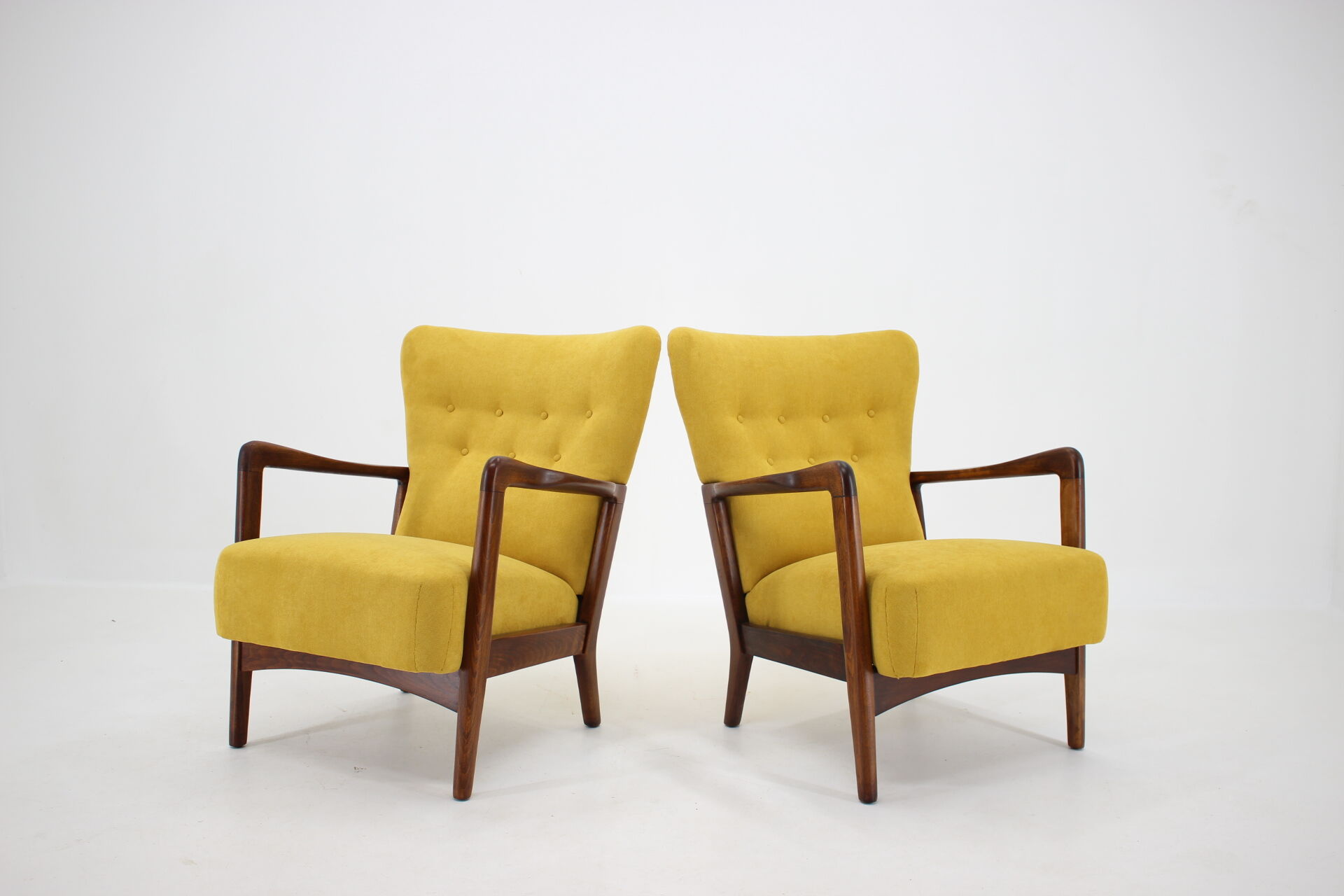 Set of Søren Hansen Armchairs for Fritz Hansen, Denmark, 1940s